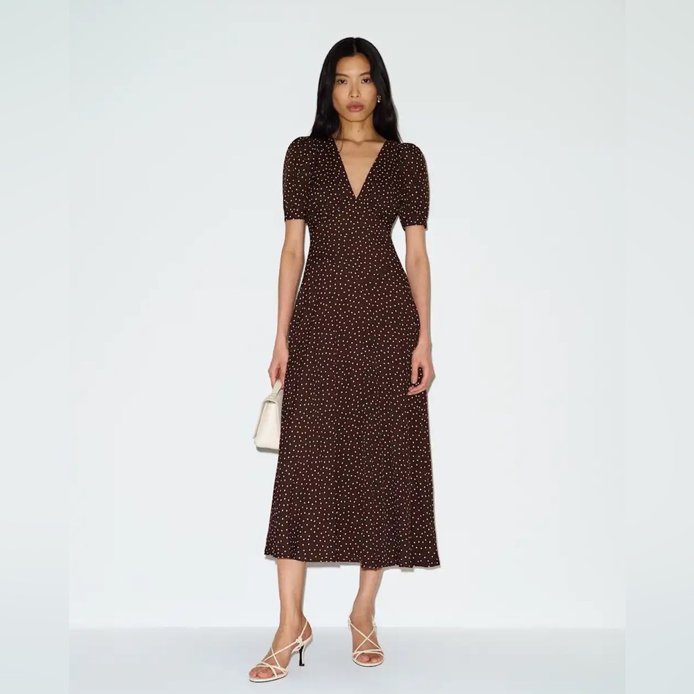 Reformation Naira Dress in Colette Dot Size 6